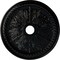 Ekena Millwork Winsor Ceiling Medallion (Fits Canopies up to 4"), Hnd-Painted Jet Black, 27 1/2"OD x 4"ID x 1 1/2"P CM27WIBLF - alternate 1